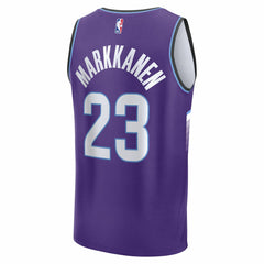 Lauri Markkanen Utah Jazz Youth Fast Break Replica Jersey - Icon Edition - Purple
