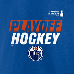 Edmonton Oilers Fanatics 2025 Stanley Cup Playoffs Breakout Fleece Pullover Hoodie Royal