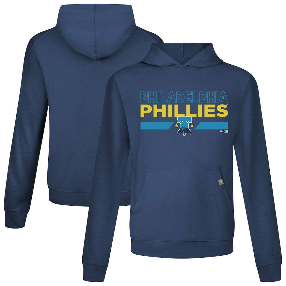 Philadelphia Phillies Levelwear City Connect Relay No Hitter Pullover Hoodie Navy