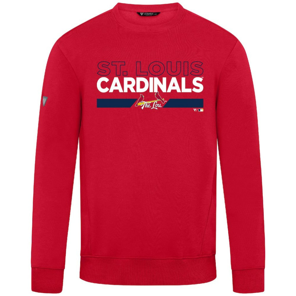 St. Louis Cardinals Levelwear City Connect Zane No Hitter Pullover Sweatshirt Red