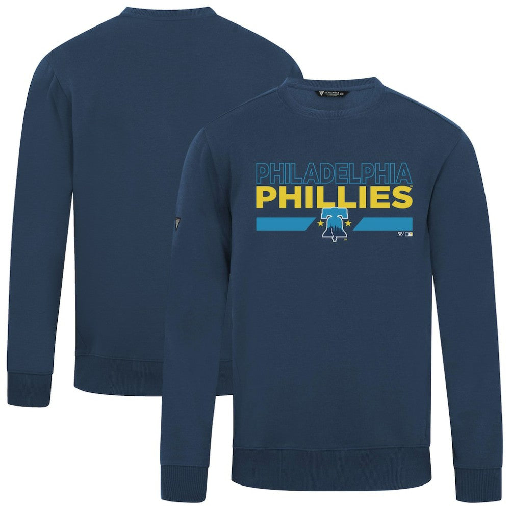 Philadelphia Phillies Levelwear City Connect Zane No Hitter Pullover Sweatshirt Navy