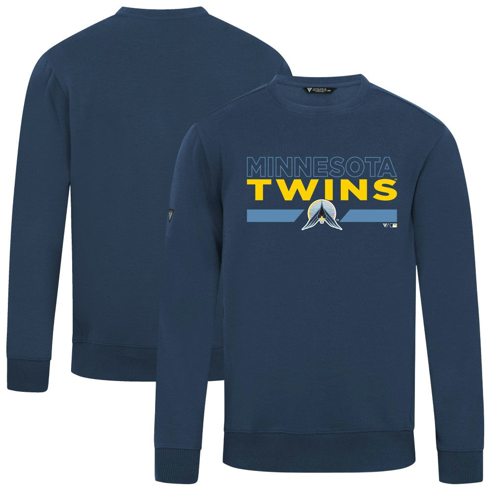 Minnesota Twins Levelwear City Connect Zane No Hitter Pullover Sweatshirt Navy