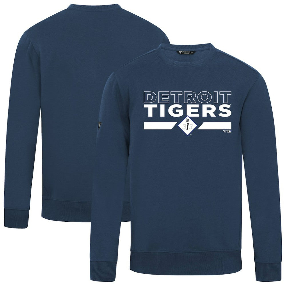 Detroit Tigers Levelwear City Connect Zane No Hitter Pullover Sweatshirt Navy