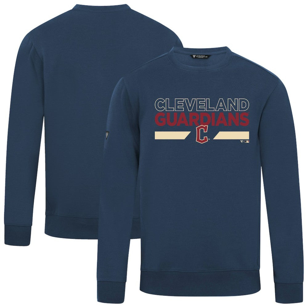 Cleveland Guardians Levelwear City Connect Zane No Hitter Pullover Sweatshirt Navy