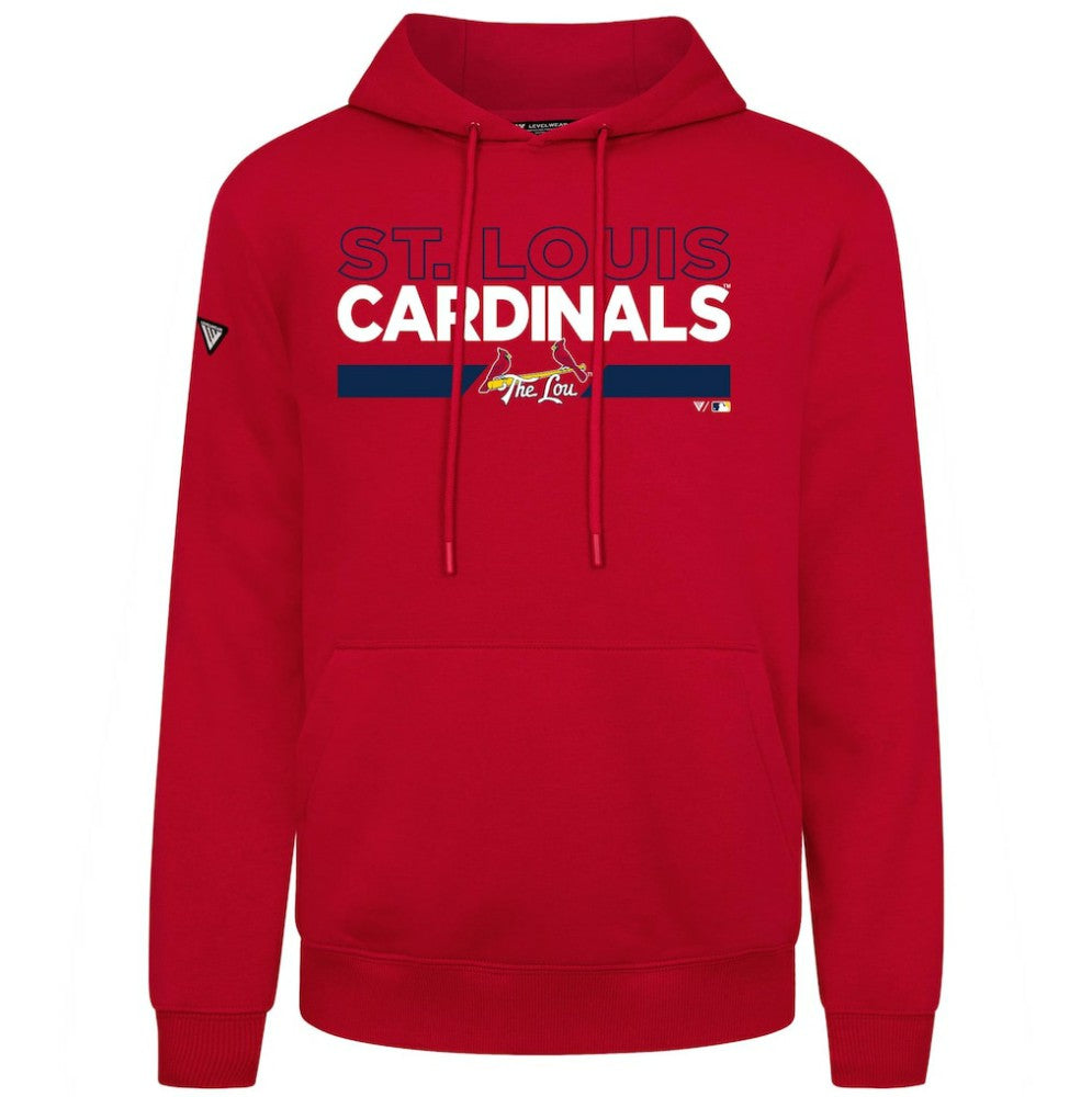 St. Louis Cardinals Levelwear City Connect Podium No Hitter Pullover Hoodie Red