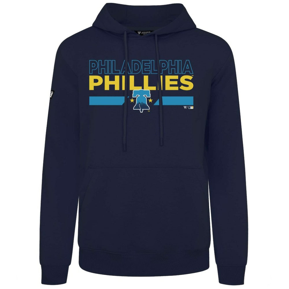 Philadelphia Phillies Levelwear City Connect Podium No Hitter Pullover Hoodie Navy