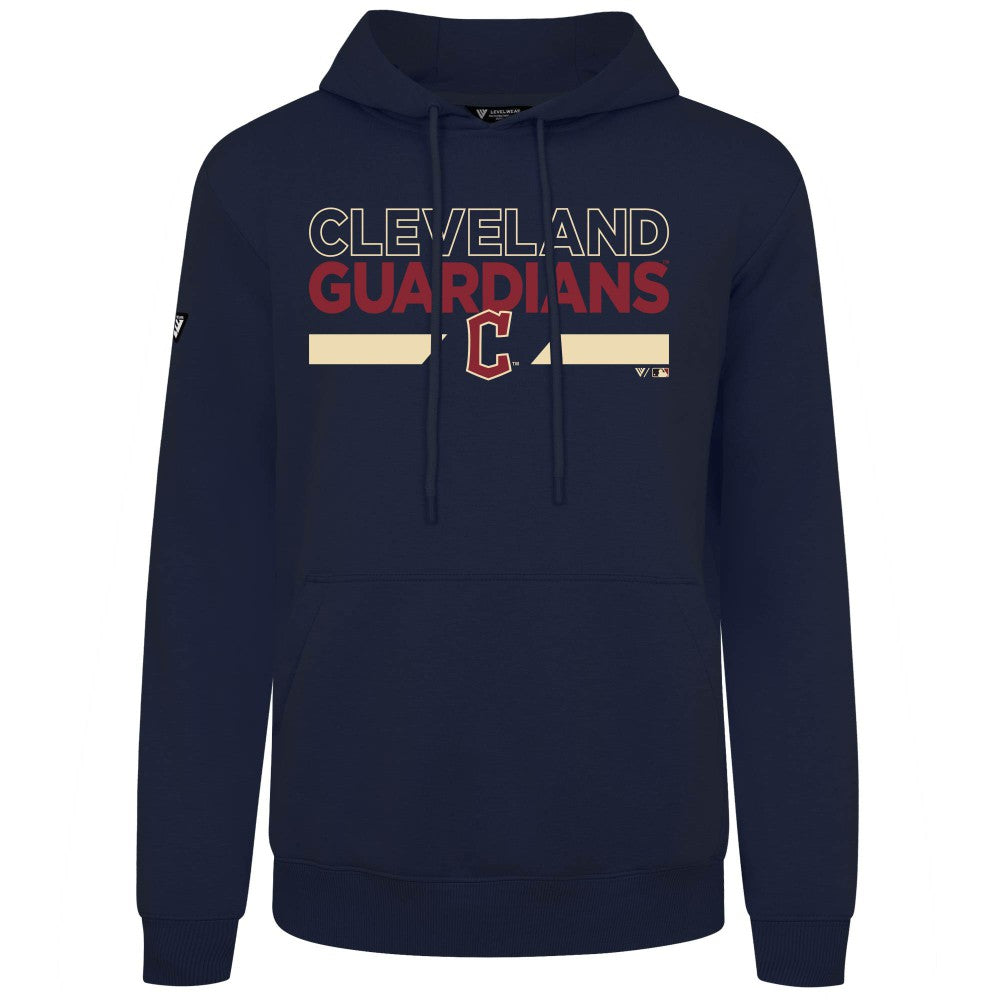 Cleveland Guardians Levelwear City Connect Podium No Hitter Pullover Hoodie Navy