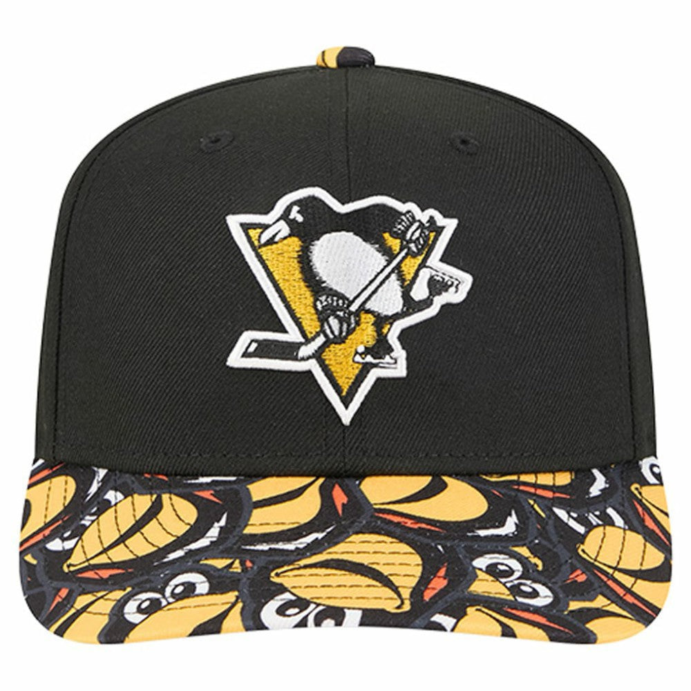 Pittsburgh Penguins New Era Mascot Visor 9SEVENTY Adjustable Hat Black