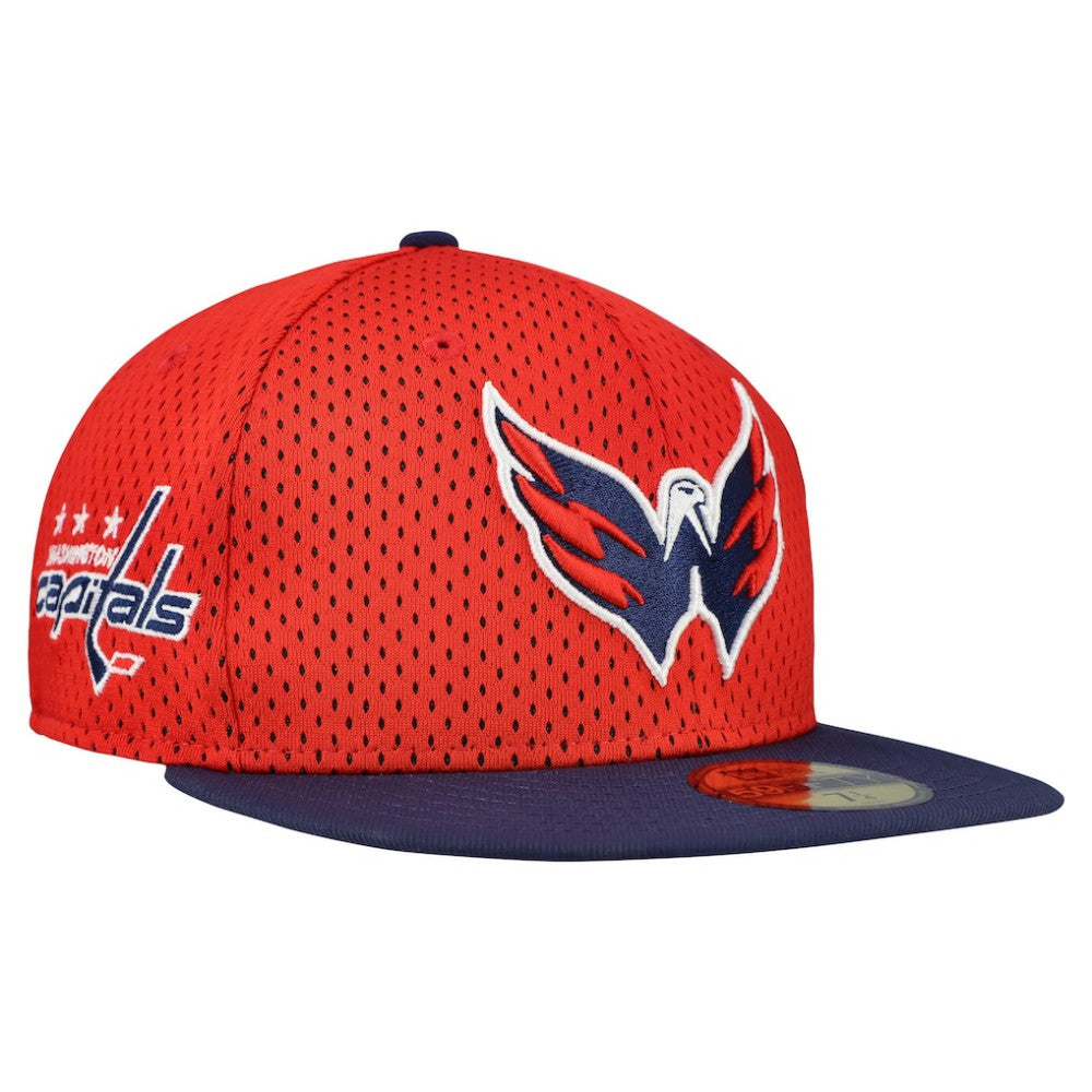 Washington Capitals New Era Mesh Crown Two-Tone 59FIFTY Fitted Hat Red/Navy