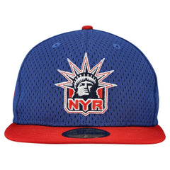 New York Rangers New Era Mesh Crown Two-Tone 59FIFTY Fitted Hat Blue/Red