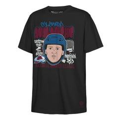 Nathan MacKinnon Colorado Avalanche Mitchell & Ness Youth Caricature T-Shirt Black