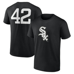 Chicago White Sox Jackie Robinson Day Name & Number T-Shirt Black