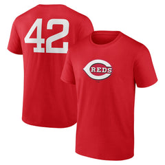 Cincinnati Reds Jackie Robinson Day Name & Number T-Shirt Red
