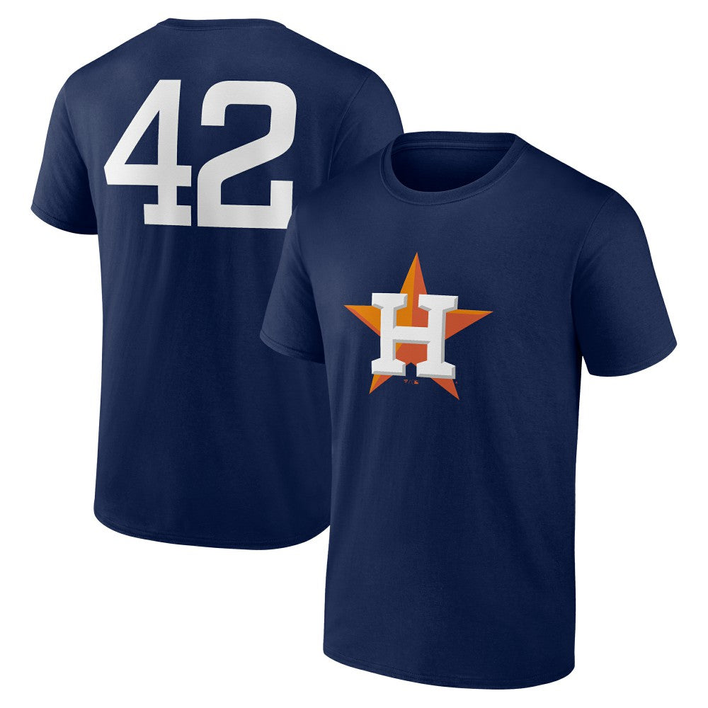 Houston Astros Jackie Robinson Day Name & Number T-Shirt Navy