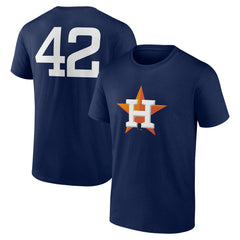 Houston Astros Jackie Robinson Day Name & Number T-Shirt Navy