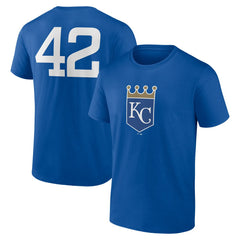 Kansas City Royals Jackie Robinson Day Name & Number T-Shirt Royal