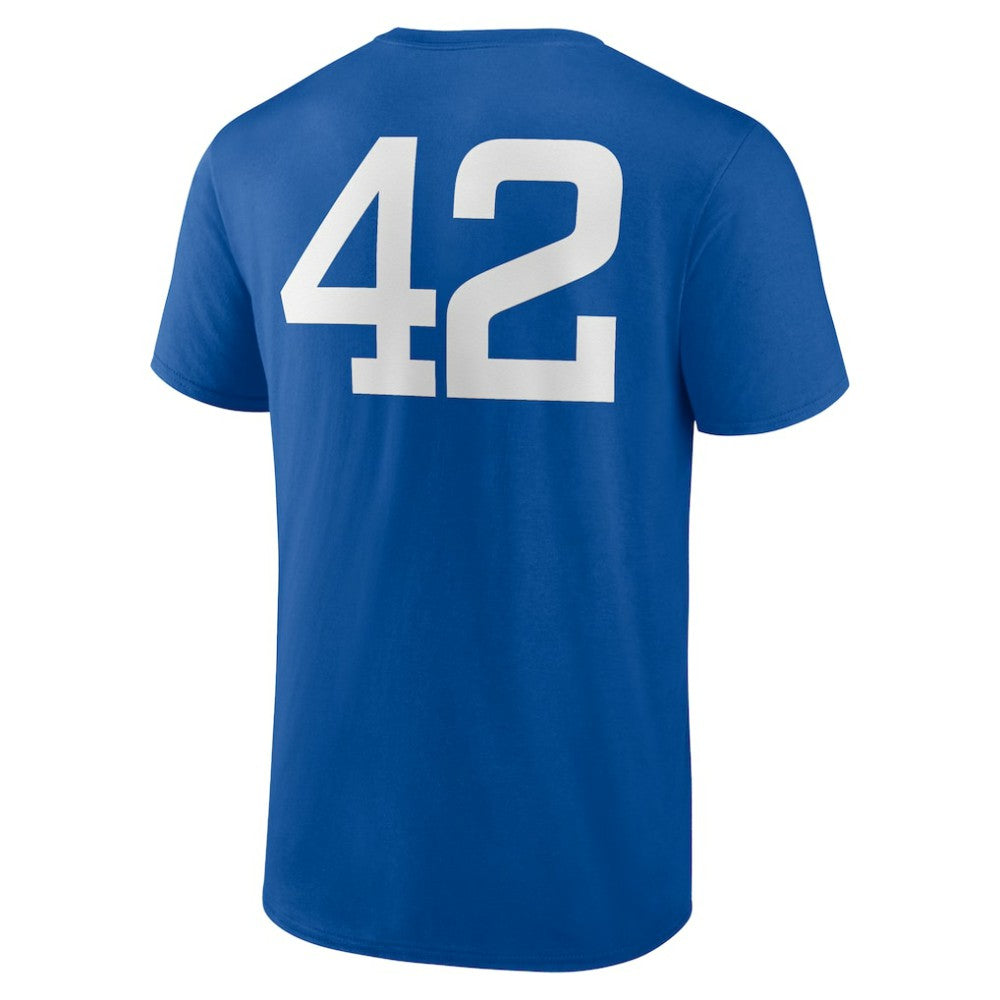 Los Angeles Dodgers Jackie Robinson Day Name & Number T-Shirt Royal