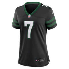 Justin Fields New York Jets Women's Alternate Game Jersey - Black