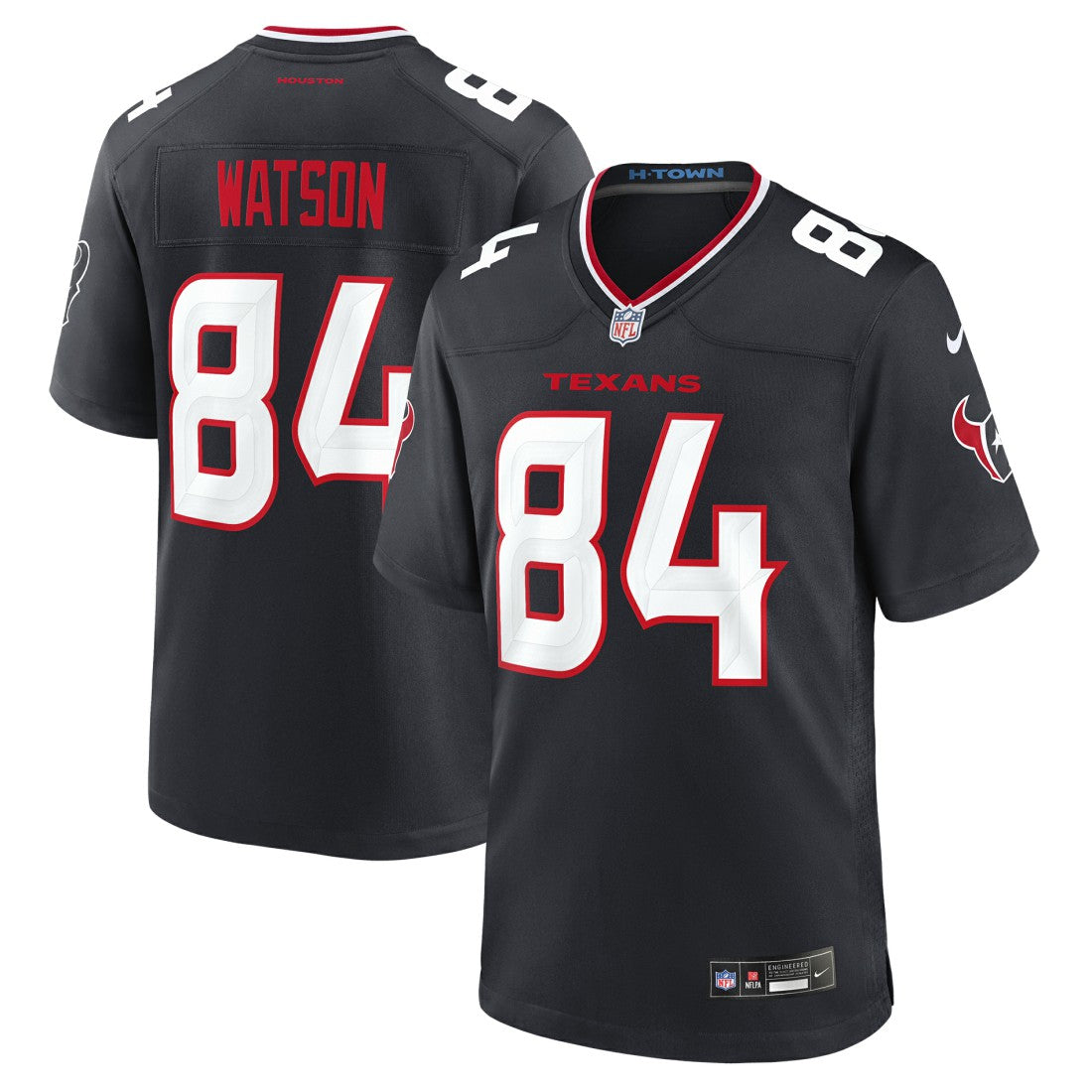 Justin Watson Houston Texans Team Game Jersey - Navy