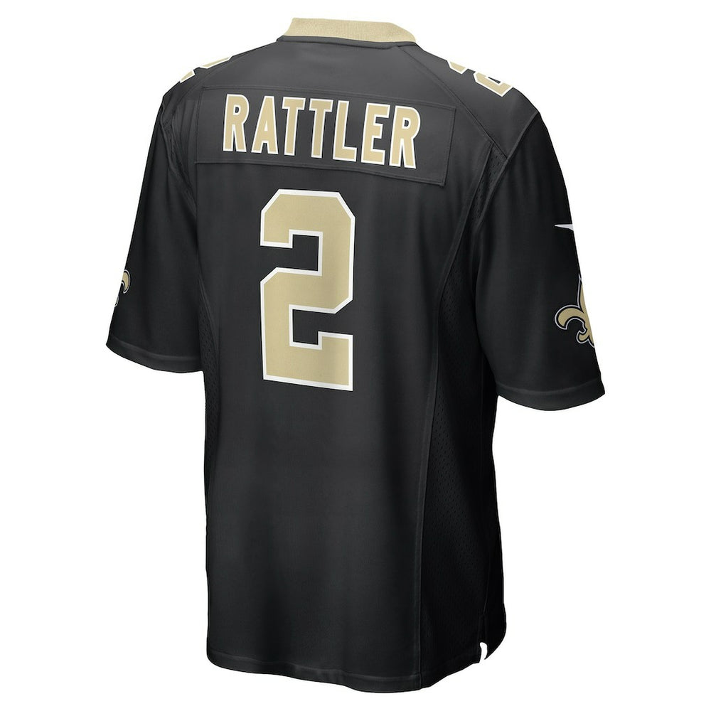 Spencer Rattler New Orleans Saints Team Game Jersey - Black