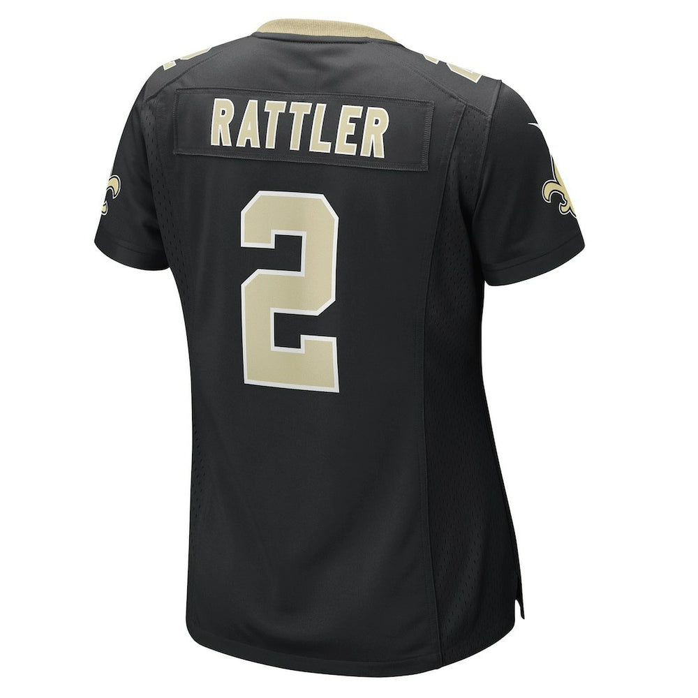 Spencer Rattler New Orleans Saints Women's Team Game Jersey - Black