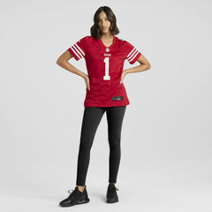 Ricky Pearsall San Francisco 49ers Women's Team Game Jersey - Scarlet