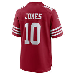 Mac Jones San Francisco 49ers Team Game Jersey - Scarlet