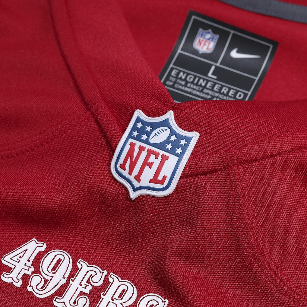 Mac Jones San Francisco 49ers Team Game Jersey - Scarlet