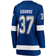 Yanni Gourde Tampa Bay Lightning Fanatics Women's Home Breakaway Player Jersey Blue