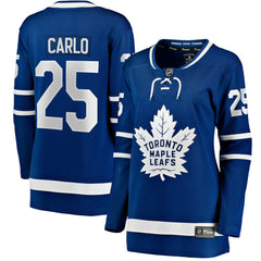Brandon Carlo Toronto Maple Leafs Fanatics Women's Home Breakaway Player Jersey Blue