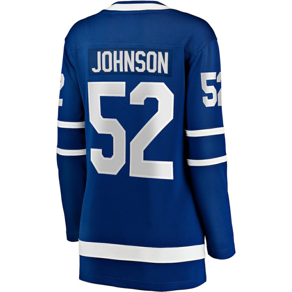 Reese Johnson Toronto Maple Leafs Fanatics Women's Home Breakaway Player Jersey Blue