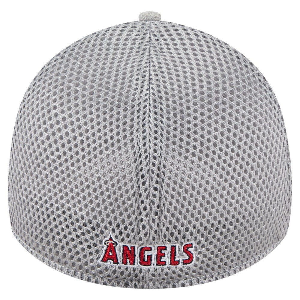 Los Angeles Angels Visor Paint Splatter 39THIRTY Flex Hat Gray | New Era