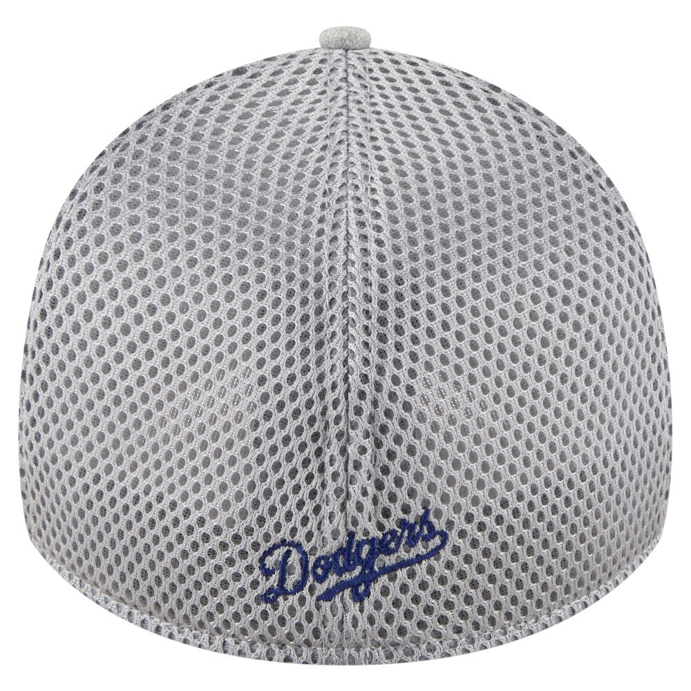 Los Angeles Dodgers Visor Paint Splatter 39THIRTY Flex Hat Gray | New Era