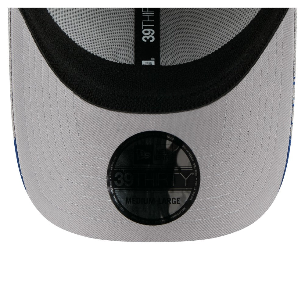 Los Angeles Dodgers Visor Paint Splatter 39THIRTY Flex Hat Gray | New Era