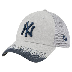 New York Yankees Visor Paint Splatter 39THIRTY Flex Hat Gray | New Era