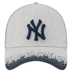 New York Yankees Visor Paint Splatter 39THIRTY Flex Hat Gray | New Era