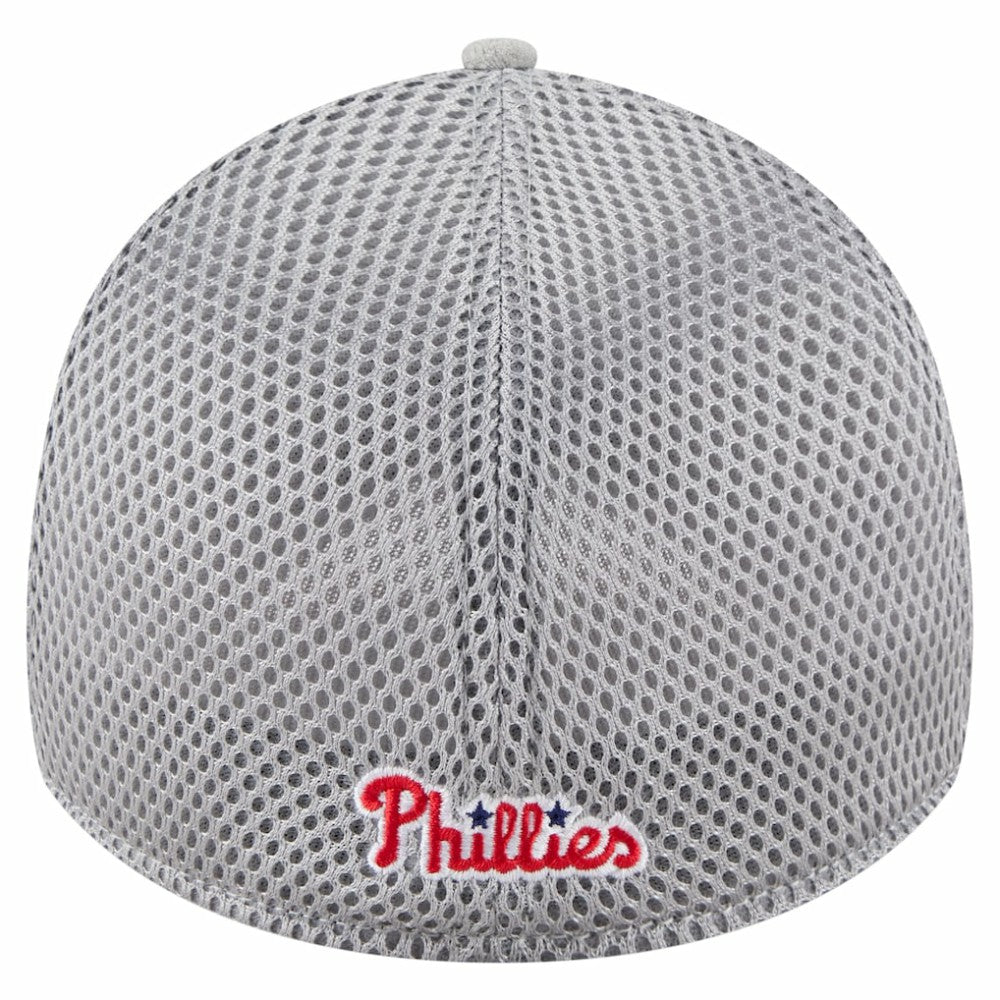 Philadelphia Phillies Visor Paint Splatter 39THIRTY Flex Hat Gray | New Era