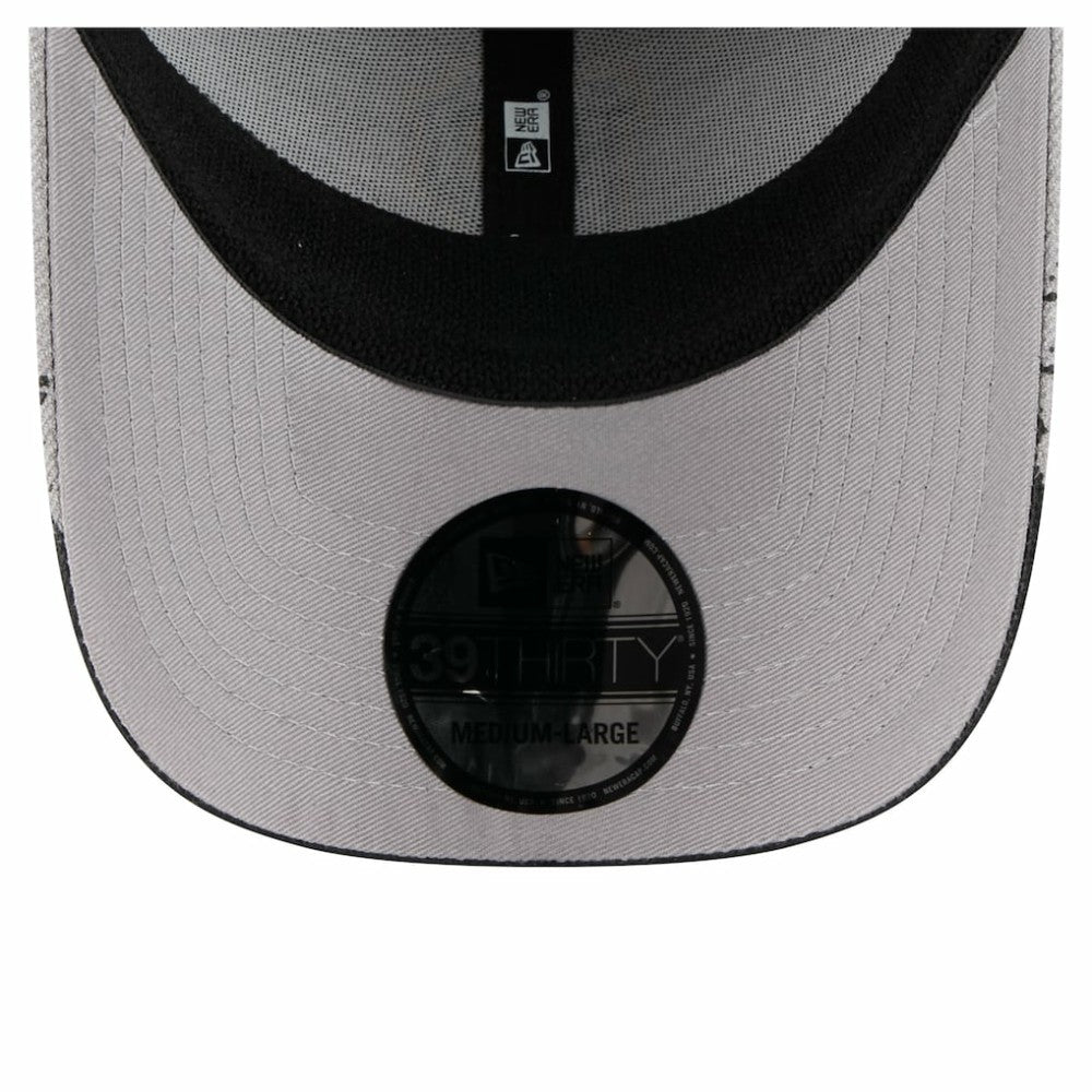 Pittsburgh Pirates Visor Paint Splatter 39THIRTY Flex Hat Gray | New Era