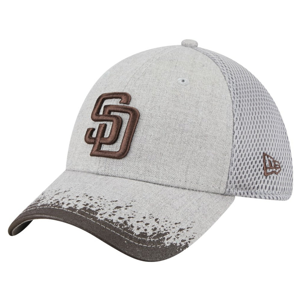 San Diego Padres Visor Paint Splatter 39THIRTY Flex Hat Gray | New Era