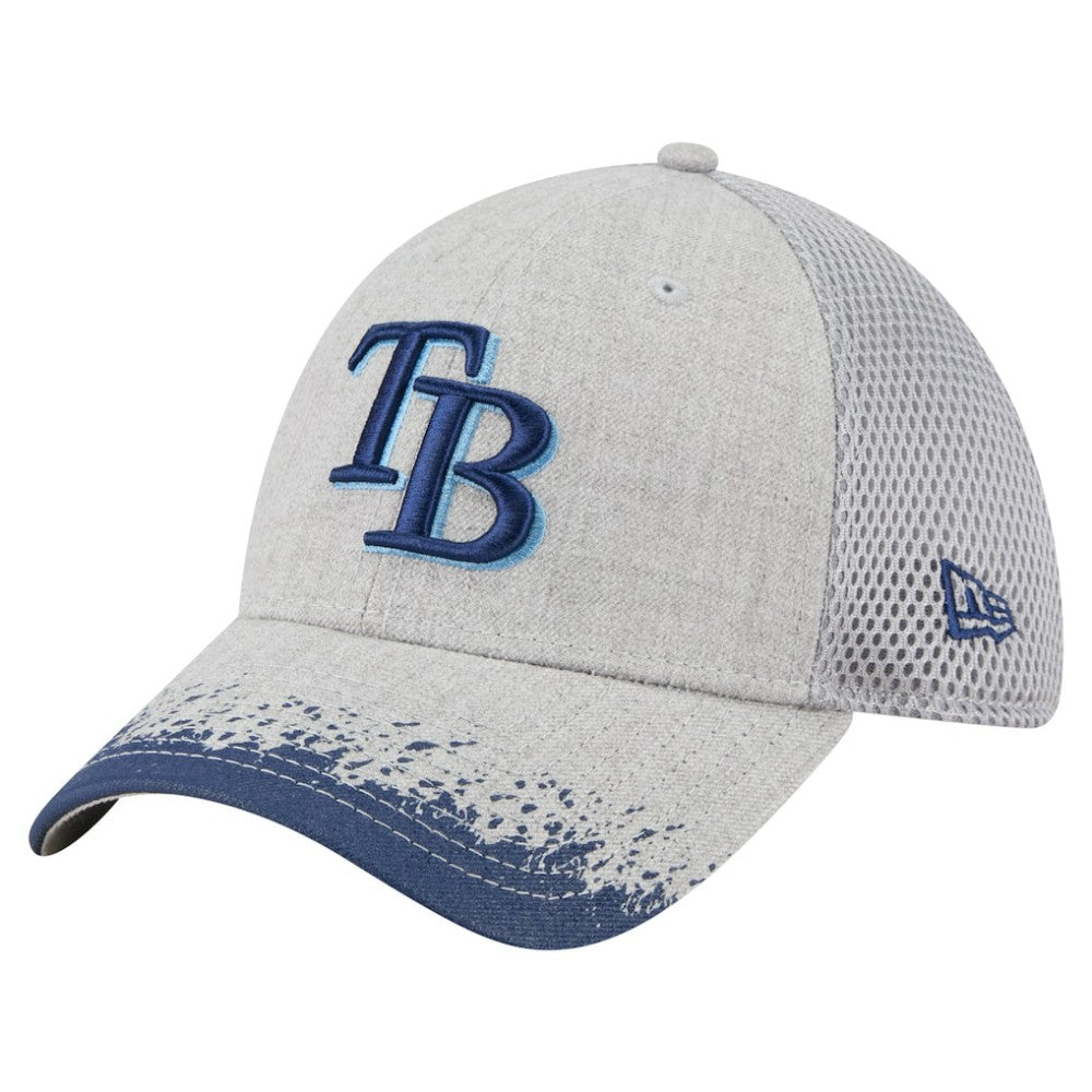 Tampa Bay Rays Visor Paint Splatter 39THIRTY Flex Hat Gray | New Era