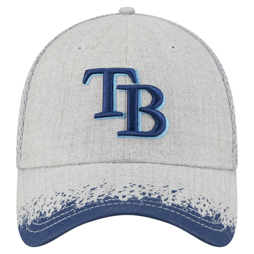 Tampa Bay Rays Visor Paint Splatter 39THIRTY Flex Hat Gray | New Era