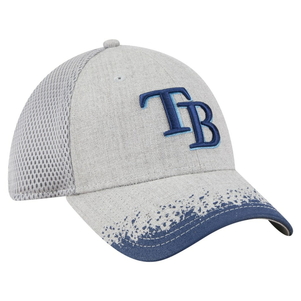 Tampa Bay Rays Visor Paint Splatter 39THIRTY Flex Hat Gray | New Era