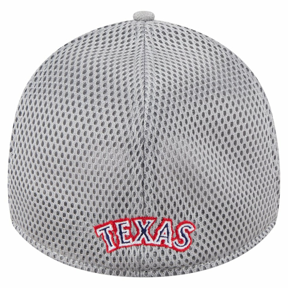 Texas Rangers Visor Paint Splatter 39THIRTY Flex Hat Gray | New Era
