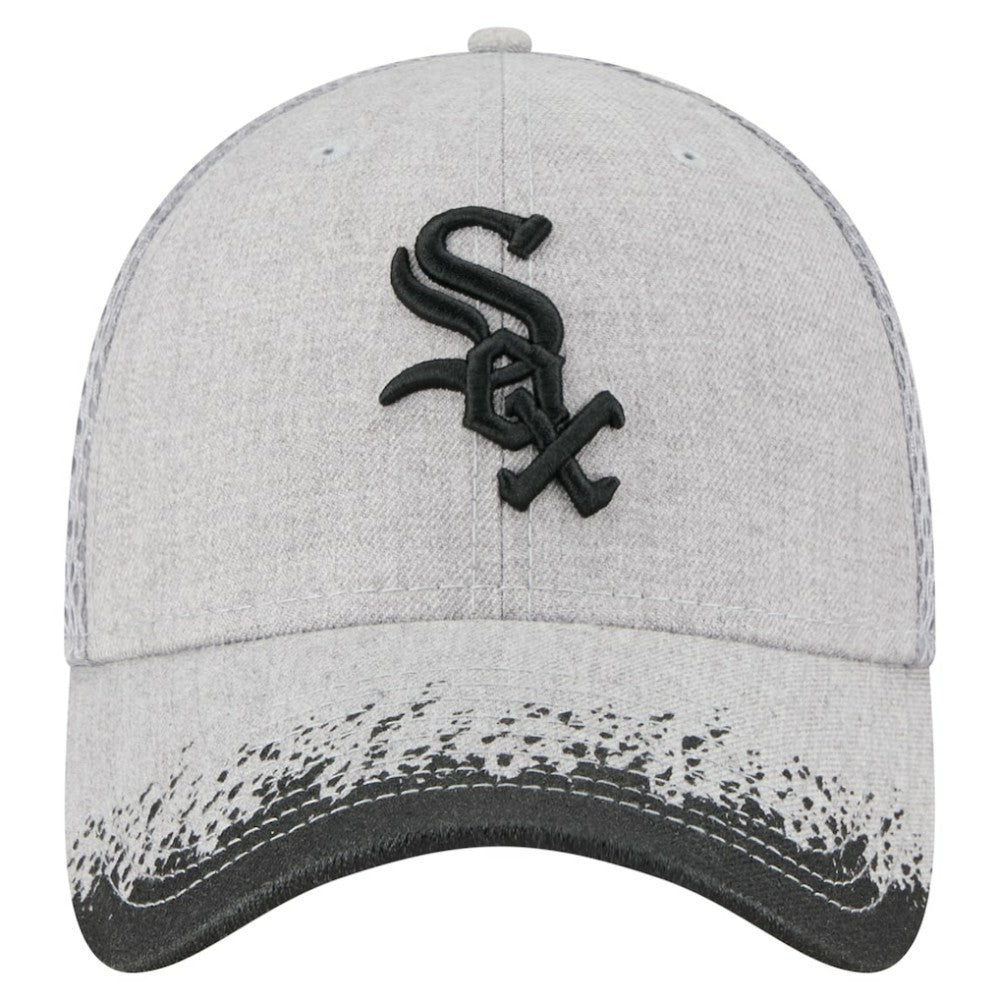 Chicago White Sox Visor Paint Splatter 39THIRTY Flex Hat Gray | New Era