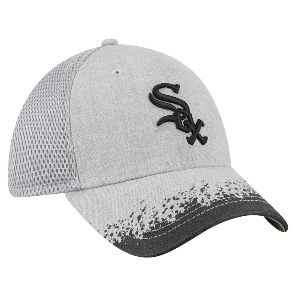 Chicago White Sox Visor Paint Splatter 39THIRTY Flex Hat Gray | New Era