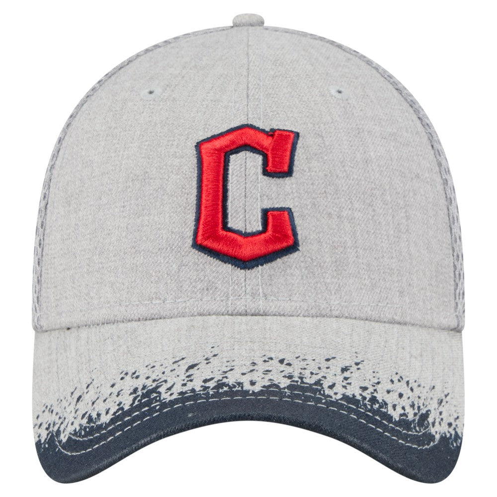 Cleveland Guardians Visor Paint Splatter 39THIRTY Flex Hat Gray | New Era