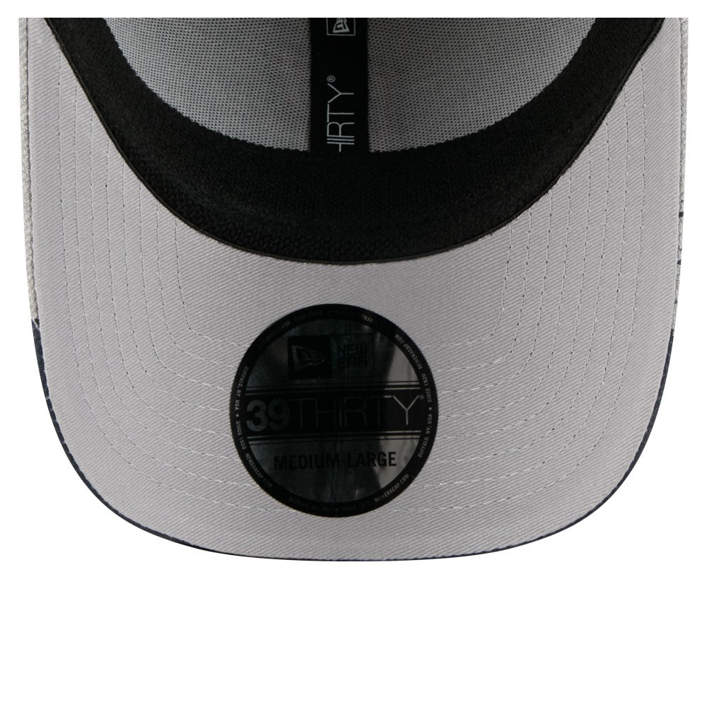 Cleveland Guardians Visor Paint Splatter 39THIRTY Flex Hat Gray | New Era
