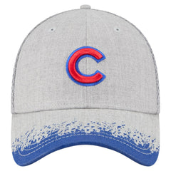Chicago Cubs Visor Paint Splatter 39THIRTY Flex Hat Gray | New Era