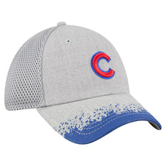 Chicago Cubs Visor Paint Splatter 39THIRTY Flex Hat Gray | New Era