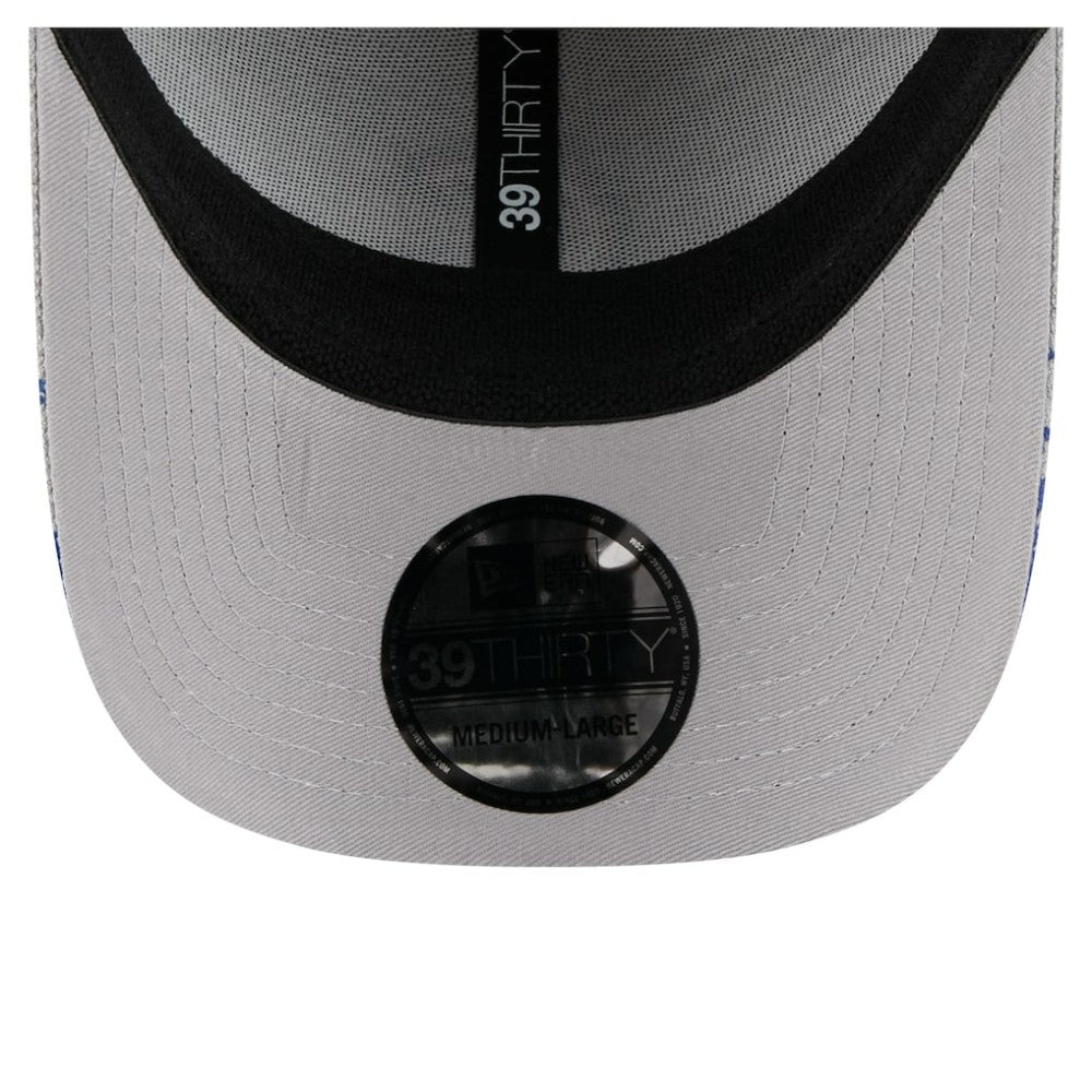 Chicago Cubs Visor Paint Splatter 39THIRTY Flex Hat Gray | New Era